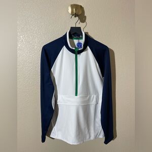 Ralph Lauren White and Navy Sweatshirt